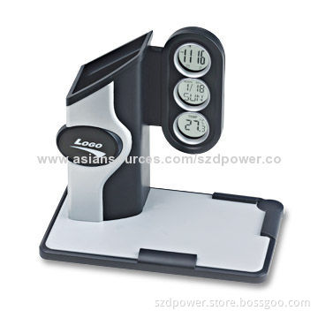 Novelty Digital Clock with Memo Pad Holder, Calendar and Temperature Display